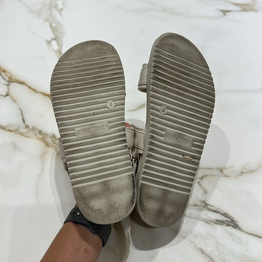 Steve Madden Cream Sandals